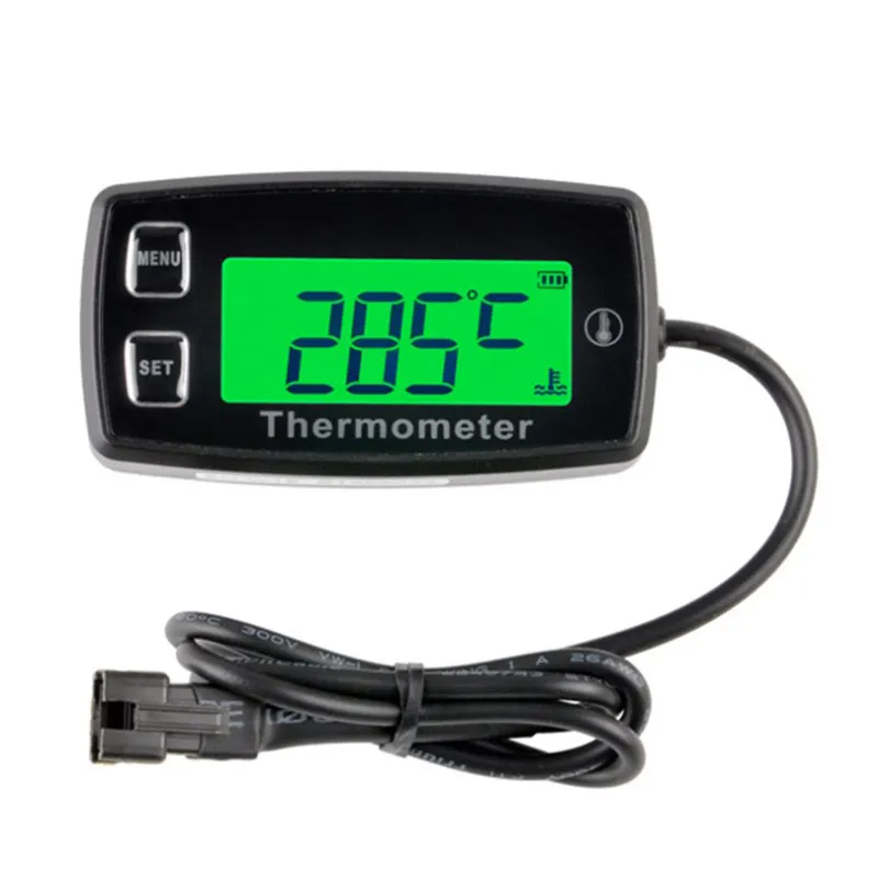 Indicatore di temperatura digitale del motore Display RPM in tempo reale avviso temperatura e RPM per generatore di tosaerba compressore marino Dirtbike