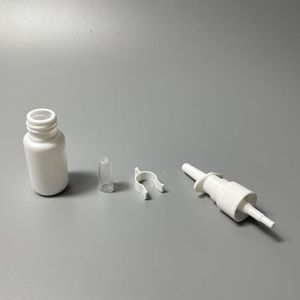 5ml 10ml 15ml 20ml 30ml HDPE katı beyaz boş plastik burun Tanners kullanılan sprey Mini burun sprey şişesi ile 18/410 ince sis püskürtücü - Product Image 4