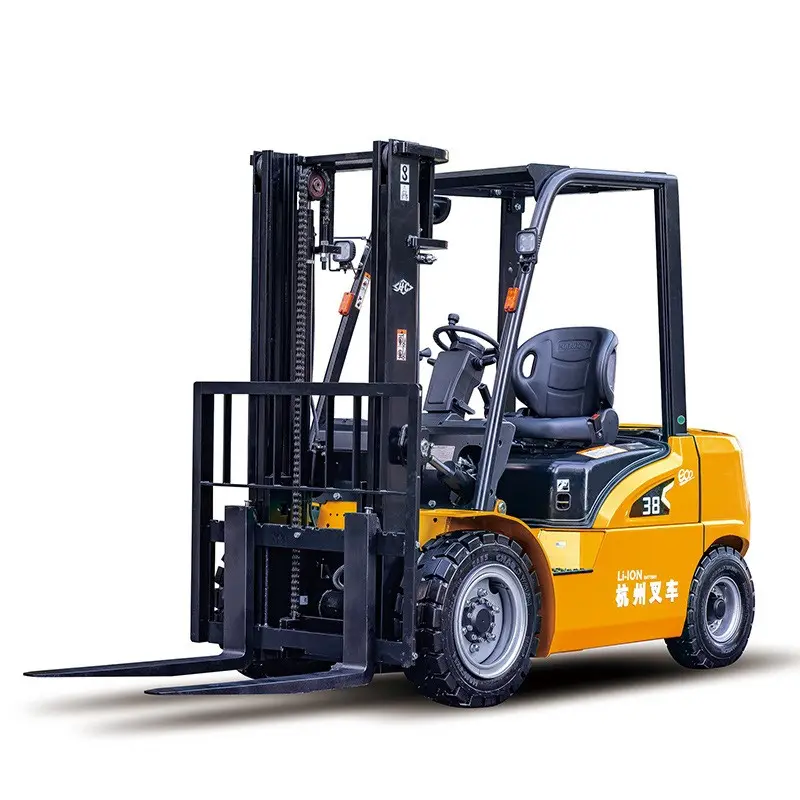 Automatic Electric Forklift 3 Ton Hangcha forklift fast and efficient handling of goods stacking