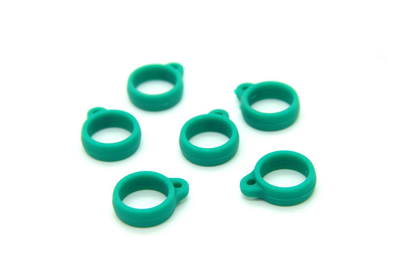 Llavero colgante anilla-verde claro simple