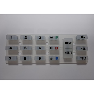 Pannello di controllo elettronico tastiera in gomma matrice stampi numerici tastiera pulsante di controllo per Controller - Product Image 1