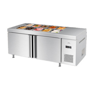 Thương mại salad <span class=keywords><strong>Prep</strong></span> bảng Tủ lạnh 2 cửa <span class=keywords><strong>Pizza</strong></span> salad Bar tàu điện ngầm hiển thị tủ lạnh tủ lạnh - Product Image 4