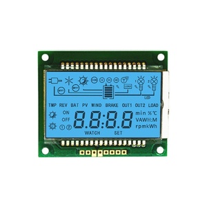 Panel de módulo de visualización de interfaz SPI, Controlador solar COB de temperatura ancha con pantalla LCD de segmento TN personalizado - Product Image 1