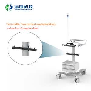 Manufacturer High Quality Support ODM/OEM Medical Use <strong>Low</strong> Center of Gravity Ventilator <strong>Trolley</strong> with Infusion Rod - Product Image 4