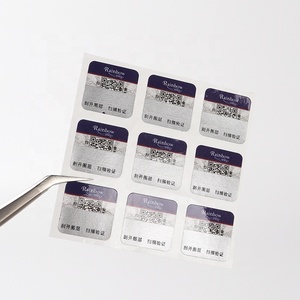 Benutzer definierter Druck aufkleber QR-Code-Etikett Seriennummer Einzigartige Nummerierung nummeriert Variable QR-Code-Etikett Sicherheits etikett mit QR-Code