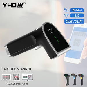 YHD-6700DW Wireless Qr codice a barre lettore di codici a barre supporto scansione schermo 2D POS palmare Scanner di codici a barre - Product Image 1