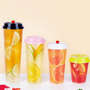 カスタムロゴ90mm使い捨てPPプラスチックカップ1000パック環境に優しく、毎日の使用に安全な新しいBobaカップパーティー用コールドフード - Product Image 2