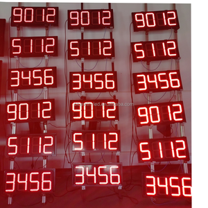 Display a LED con segno di prezzo a led grande a 7 segmenti digitale della stazione di servizio