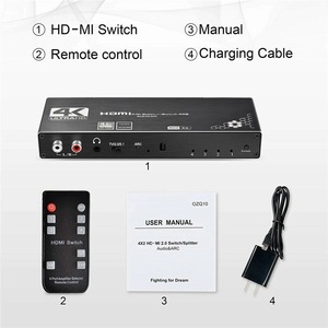 Alicates de bruja 4K 4x2 Hplipliplipli4 Input 2 ututput witwitcher con ARC C R/L 3,5mm UX oaxial Stractor tractor udio xtractor
