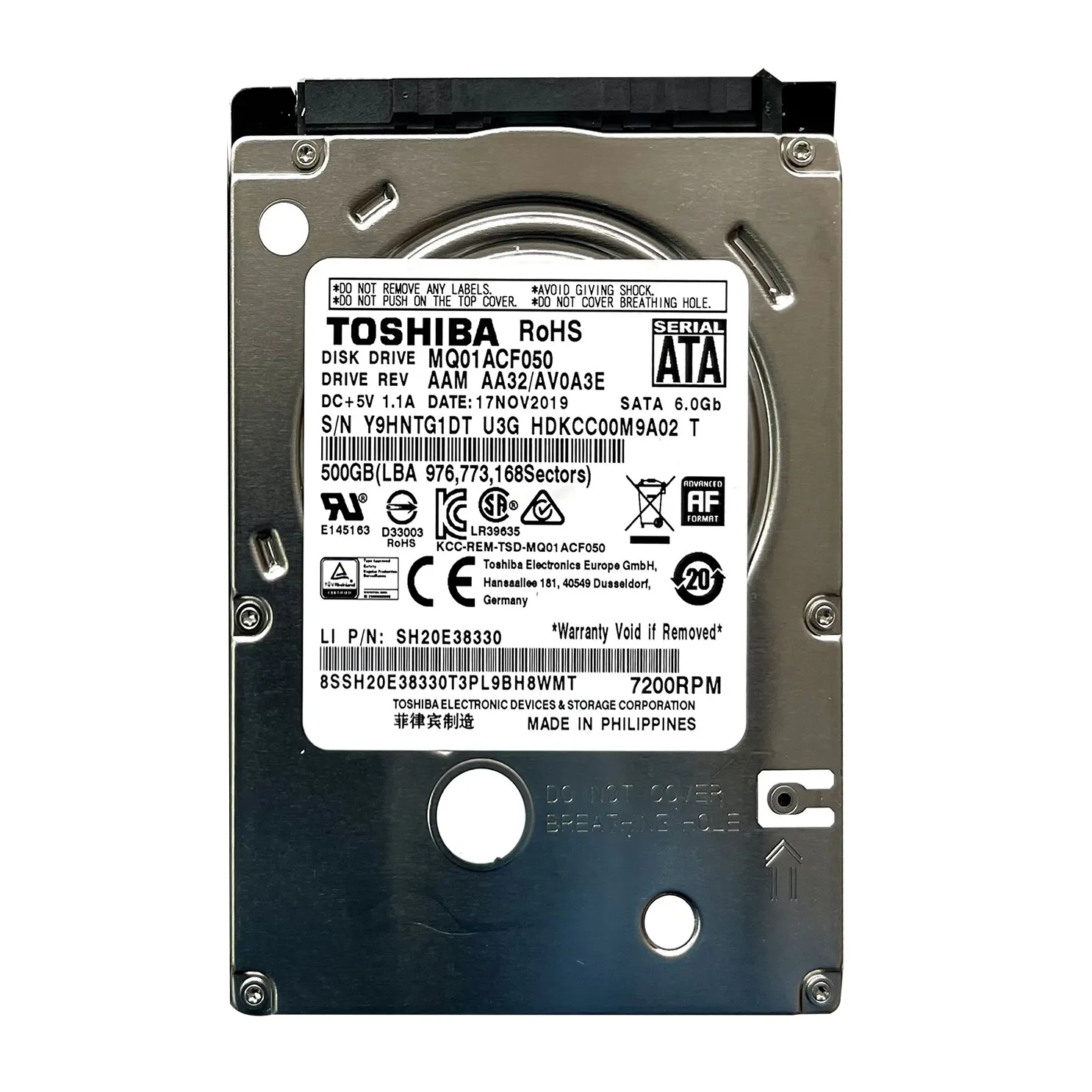 Toshiba tsb slim tipis digunakan 500gb portable eksternal hard drive 2.5 inci hdd