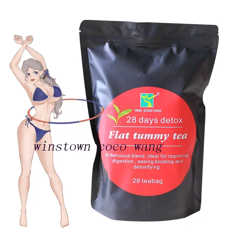 Hot Selling Gewichts verlust fit schlanke Produkte Wansongtang 28 Tage Detox Flat Tummy Tea Natürliche Kräuter reduzieren Fett und Bauch Tee