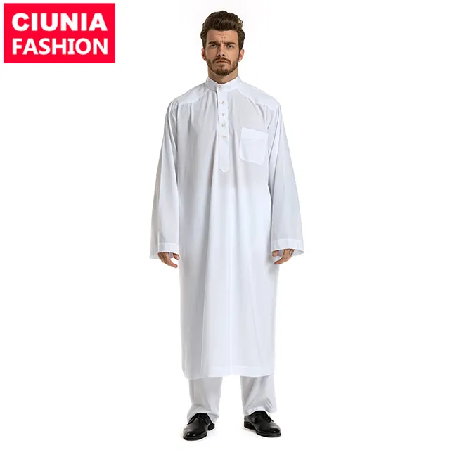 Conjunto de ropa árabe musulmana para hombre, traje de manga larga con pantalón, alta calidad, 2 piezas, n. ° 3001, nuevo estilo, 2023