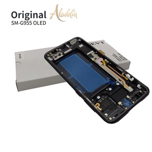 Soft OLED G955 ชุดบริการ LCD สําหรับ Samsung Galaxy S8 plus ซ่อมอะไหล่โทรศัพท์มือถือ LCD พร้อมชุดกรอบ