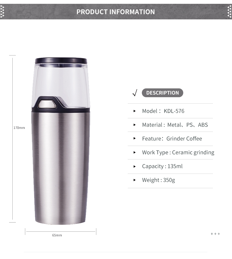 6 AAA batteries convenience  operated stainless steel electric pepper grinder salt mill Electric Stainless Ste