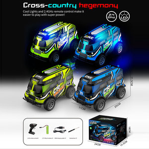 ไฟ LED 4WD 2.4G เรืองแสงในที่มืดรีโมทคอนโทรลของเล่นผู้เชี่ยวชาญระดับ RC รถโลหะพร้อมสาย USB - Product Image 4