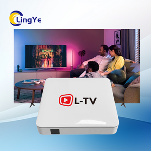 L-TVカスタムセットトップテレビボックスメディアプレーヤークアッドコア2.4G5GデュアルWIFI 4K Androidテレビボックス (無料プログラム付き) - Product Image 1