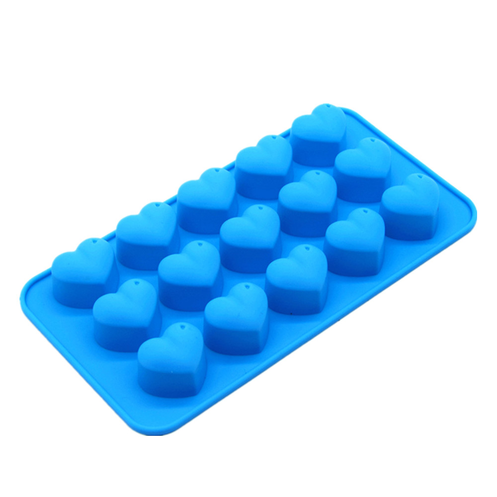 Moule à bonbons coeur bleu