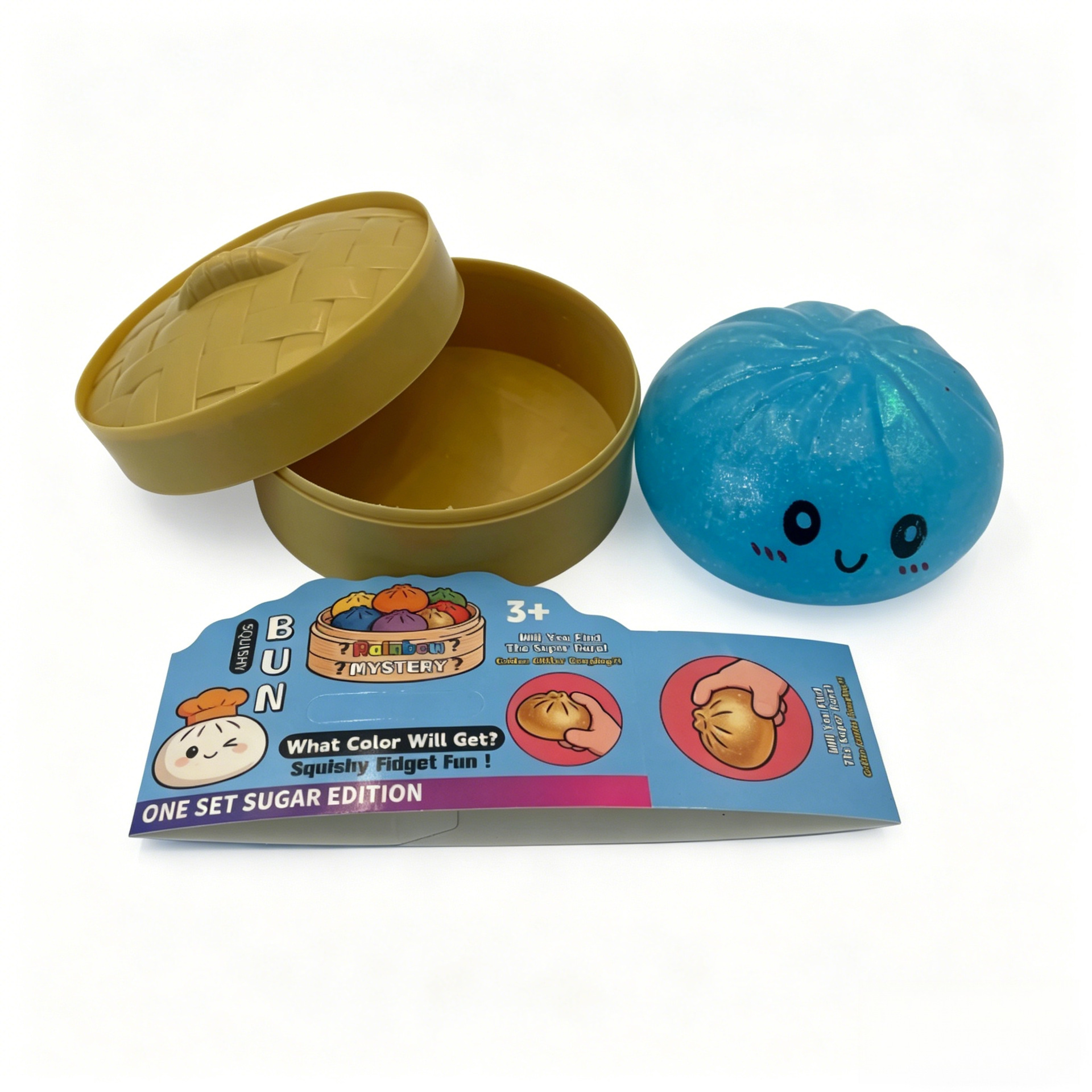 9 tarjeta vaporera de bollo relleno al vapor azul