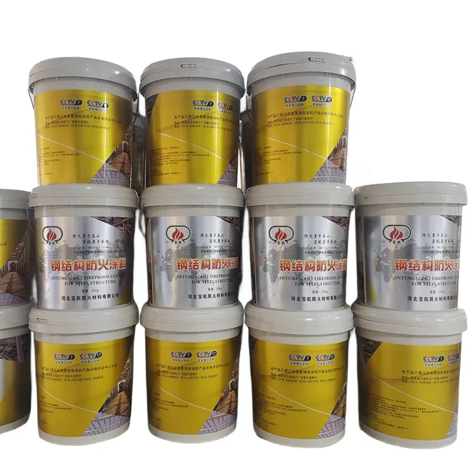China Manufacturer Factory Price Liquid Fire-resistant Fire Retardant Coating Fireproof Paint for steel structure