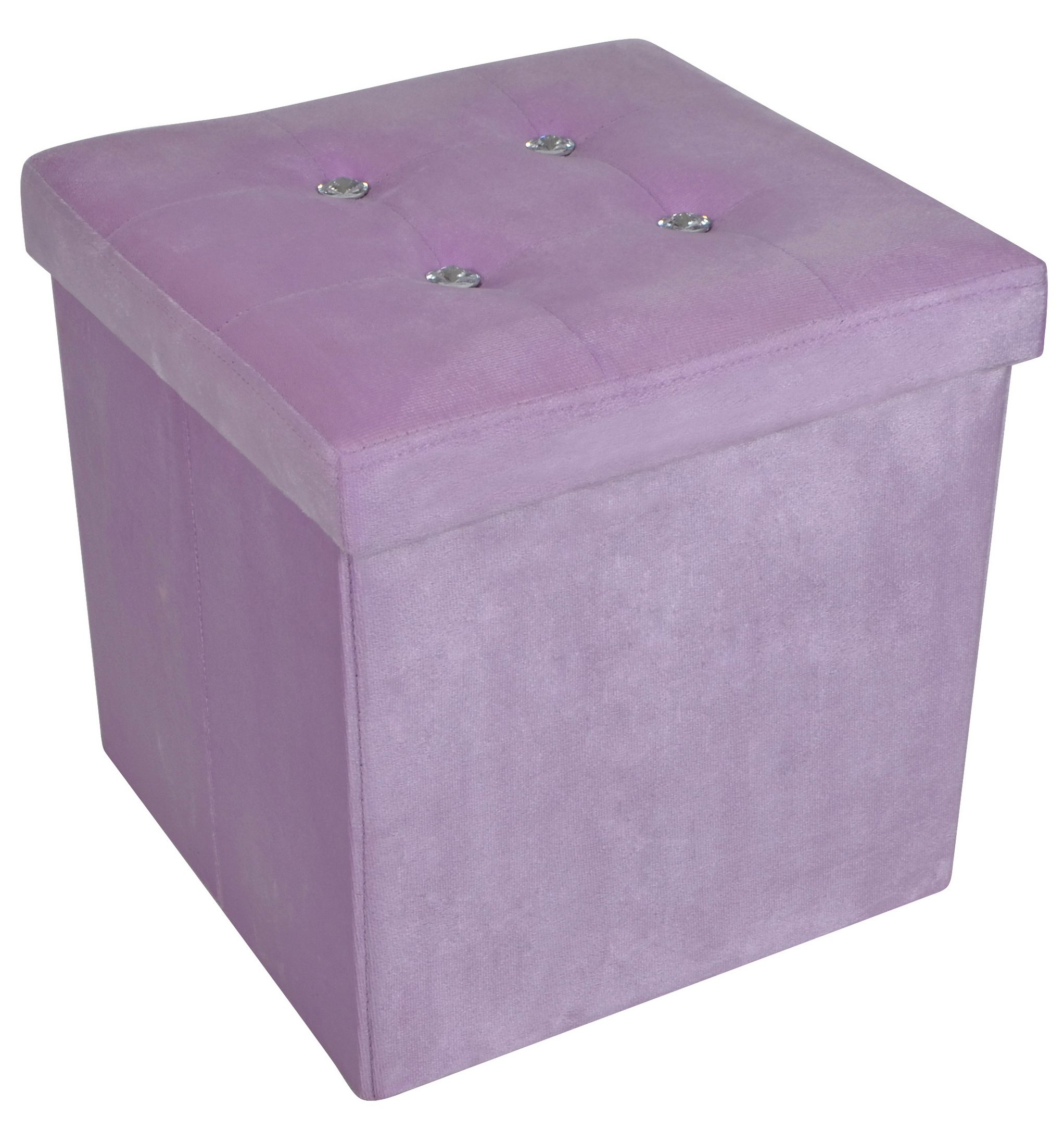 Super soft velvet storage ottoman and foldable stool seats velvet storage chair living room