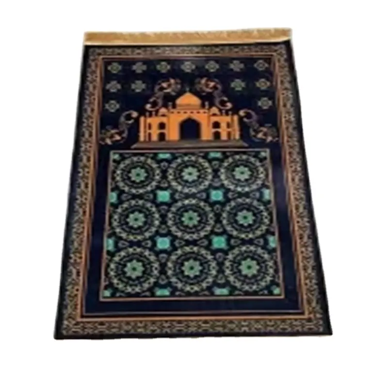 Islamic Worship Carpet/Prayer Mat Chinese Exporter Specialized Exporter Worship Mat Prayer Carpet 2024 New Design