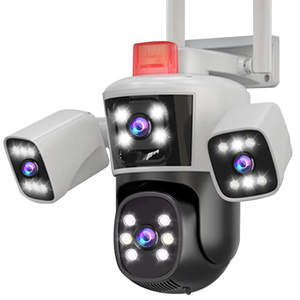 8K 16MP 4 lenti 3-Screen 10X Zoom ottico IP telecamera di sorveglianza di visione notturna immagine termica a colori rete di rilevamento umano - Product Image 1