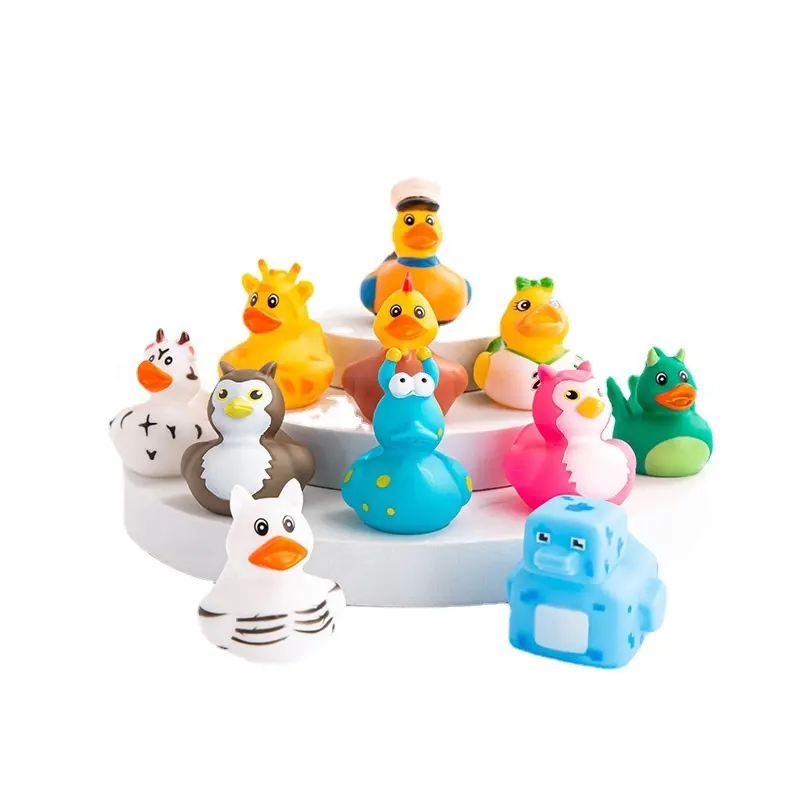 Verschiedene Gummi enten Toy Duckies für Baby Floating Pool Spiele Wasserspiel zeug Schwimmen Bades pielzeug