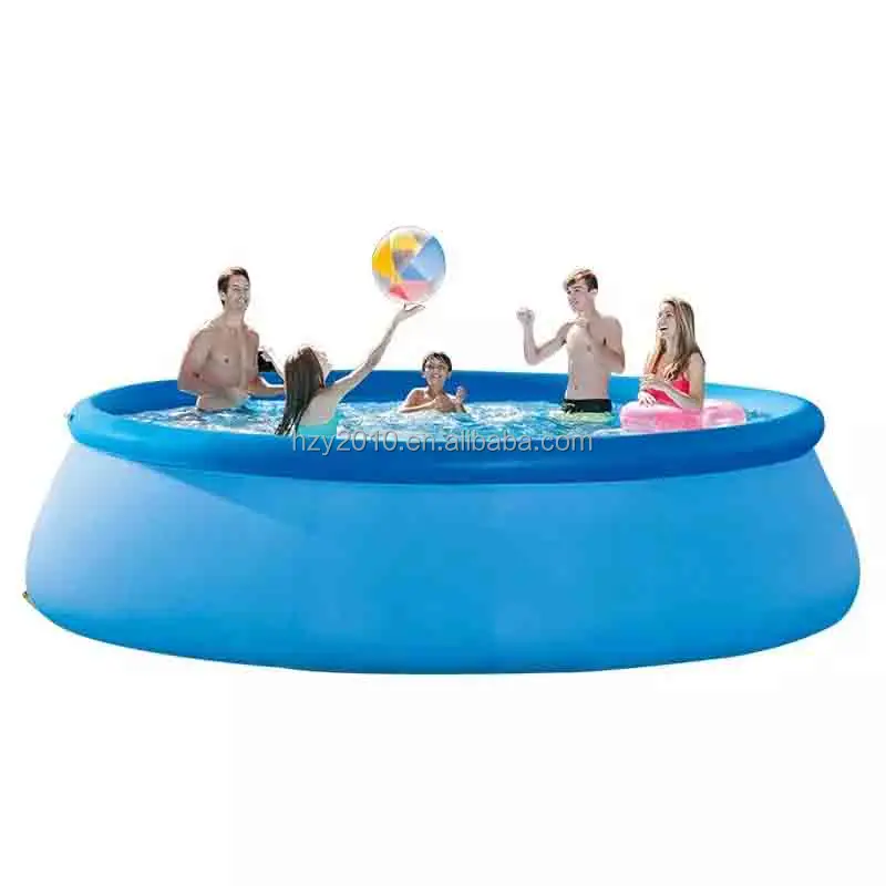 Piscina redonda inflável acima do chão, piscina família com bomba de filtro