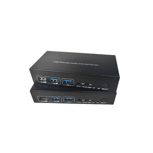 4K@60HZ hdmi 2.0 4k <strong>KVM</strong> <strong>Switch</strong> 8bit <strong>4</strong>:<strong>4</strong>:<strong>4</strong> RGB HDR&amp; DO-LBY Vision Dual Monitor USB 3.0