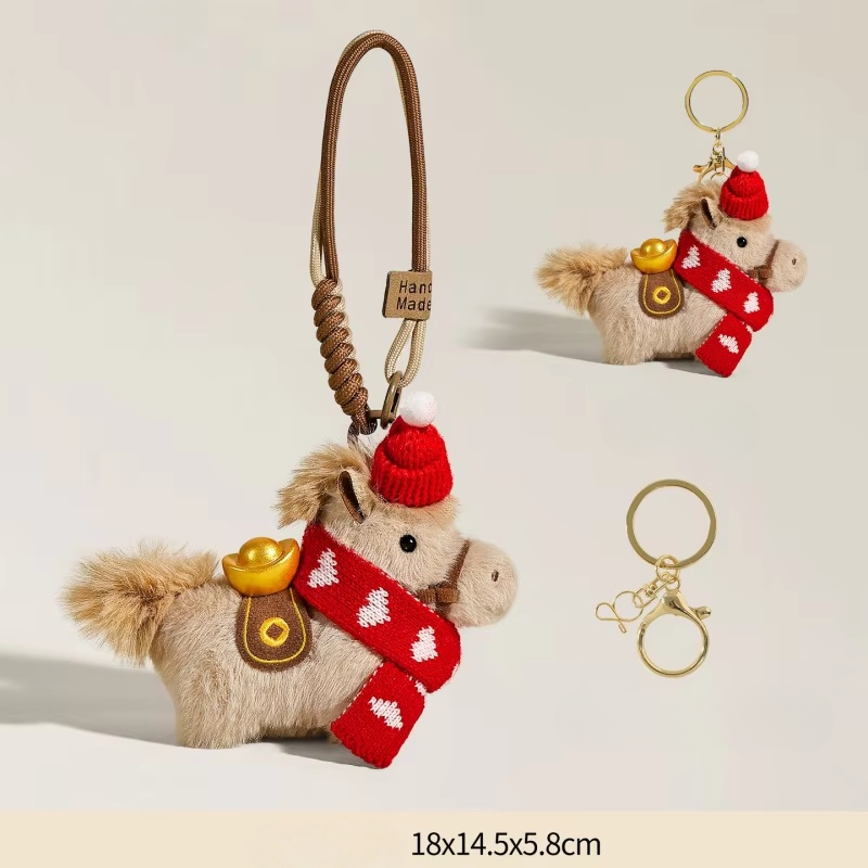 heart scarf brown-lanyard + buckle