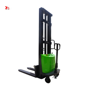 Facile da caricare/scaricare Pallet Semi-elettrico Stacker con sollevamento da 3000mm di 1.5 tonnellate di capacità Pallet elettrico sollevatore - Product Image 6