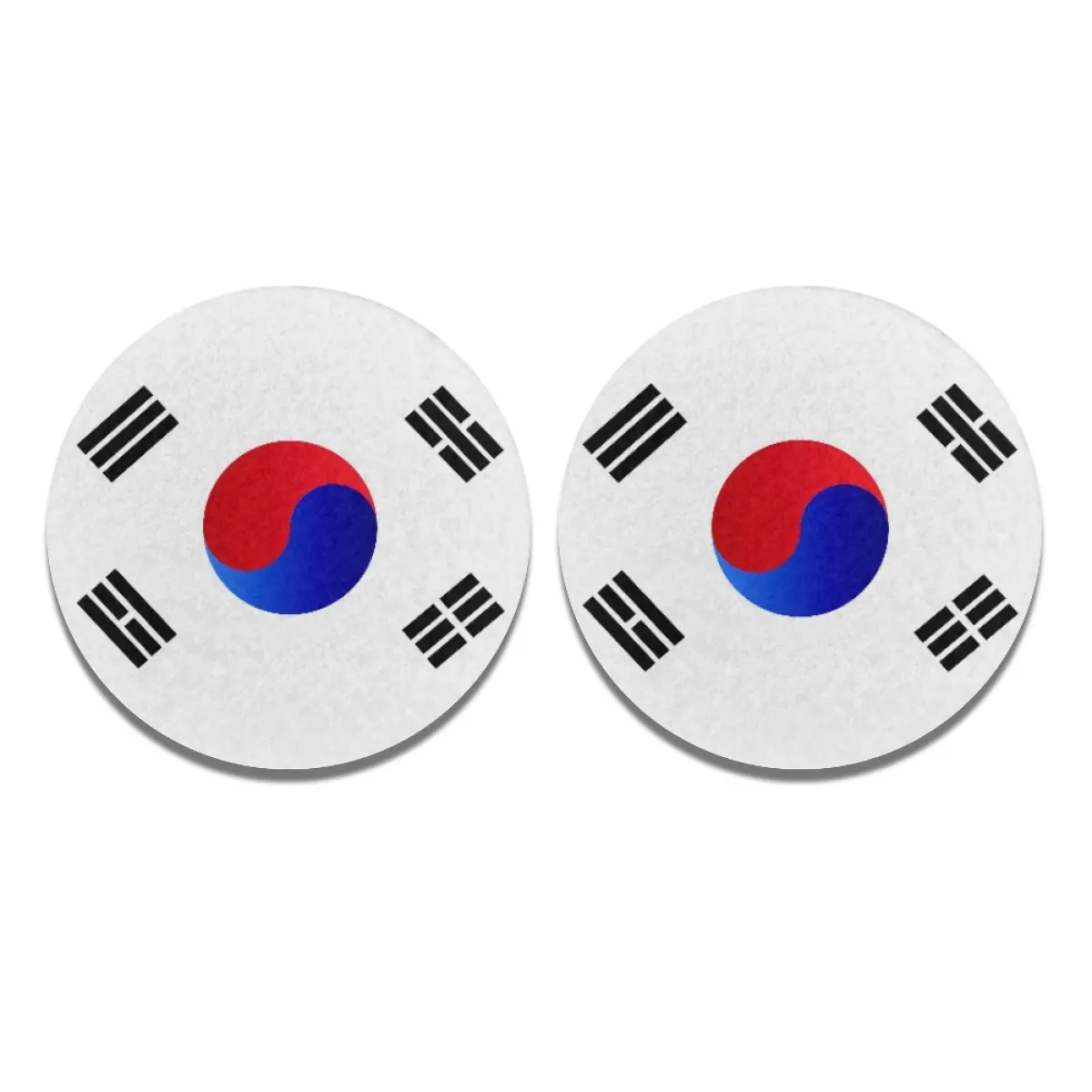 Pad per tazza di personalizzazione professionale per Auto sottobicchiere d'acqua modello bandiera del paese della corea del sud con sottobicchiere automatico all'ingrosso OEM