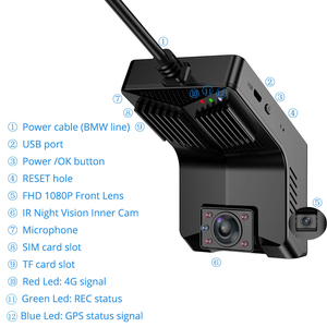 JX17 JC400 Live Monitoring Remote Engine Cutoff WIFi Dual Lens <strong>Cameras</strong> 4G GPS Tracker Dashcam With SIM <strong>Software</strong> System - Product Image 3
