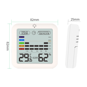 Pro Home/BABY phòng Trạm thời tiết với Nhiệt kế kỹ thuật số 90% khuôn báo động 12hr thoải mái lịch sử & 24h Max/Min hồ sơ - Product Image 5