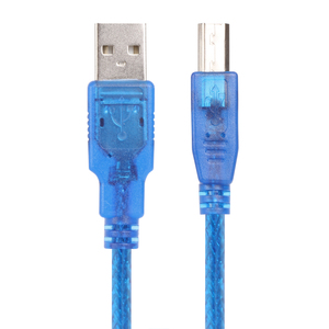 Factory Custom USB2.0 Blue Black Nickle Plated Computer Date <strong>USB</strong> Type B Cable for Printer Scanner - Product Image 3
