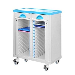 Classeur médical Dossiers médicaux en plastique silencieux Dossiers Chariot à l'hôpital - Product Image 2