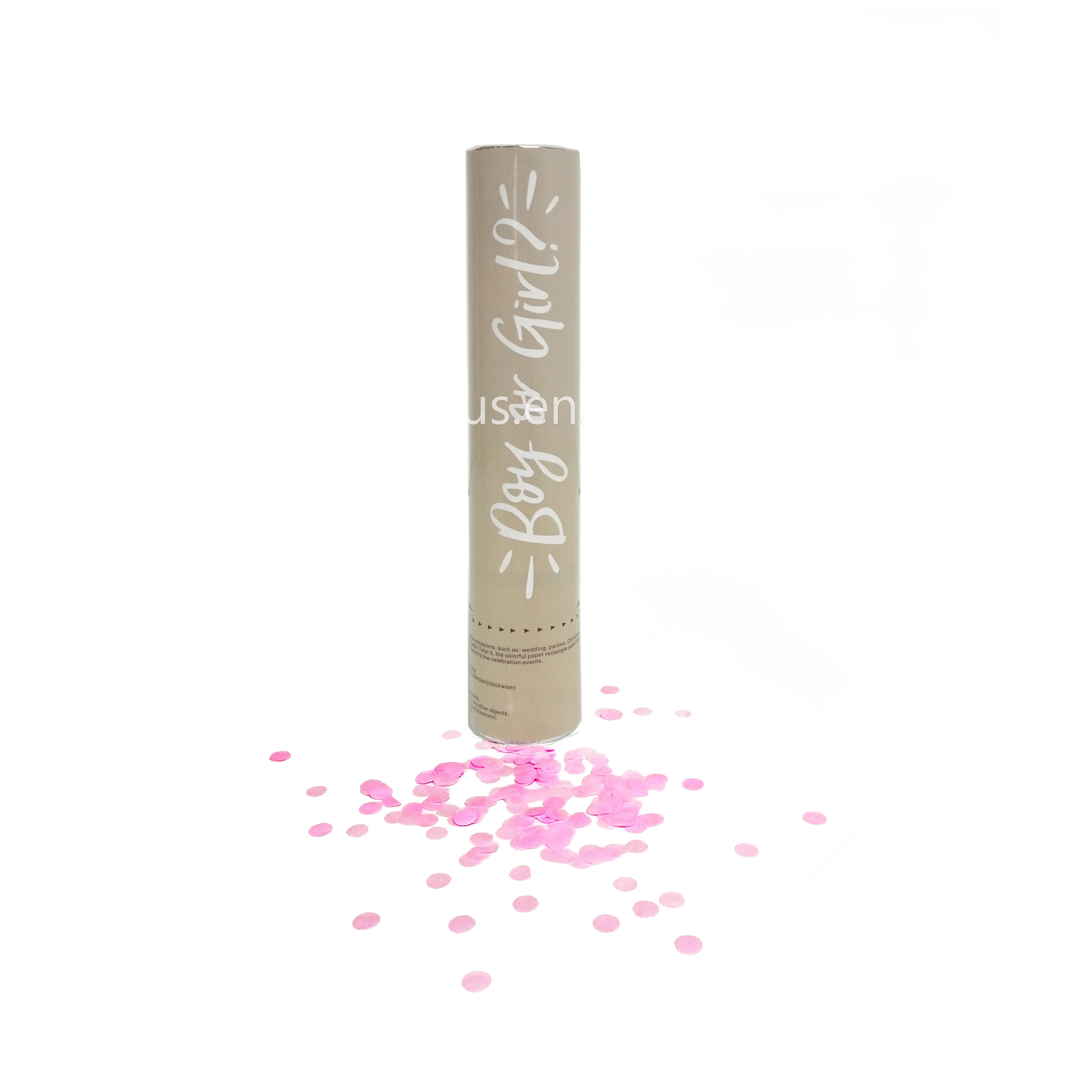 Gender reveal confetti cannon poppers wedding party popper