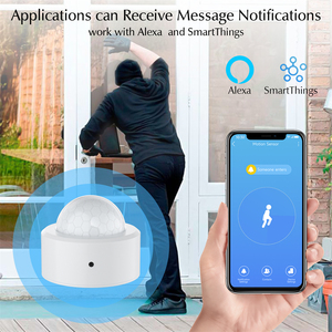 Sensor PIR inalámbrico Zigbee, Detector de movimiento infrarrojo de amplio rango, alarma personal inteligente con funciones de detección remota - Product Image 5