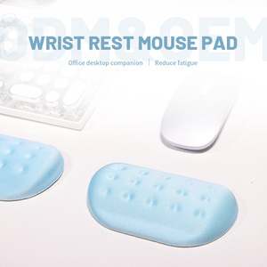 Blue Cloud Custom Small Wrist Rest Desk Pad Rubber Gaming <strong>Mouse</strong> Pad Memory Foam <strong>Mouse</strong> Pad <strong>Computer</strong> Accessories for Office Gamer - Product Image 2