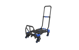 2-in-1コンバーチブル階段登山ハンドトラック68/136kg容量8輪折りたたみ式カート付き滑り止めハンドル付き - Product Image 3