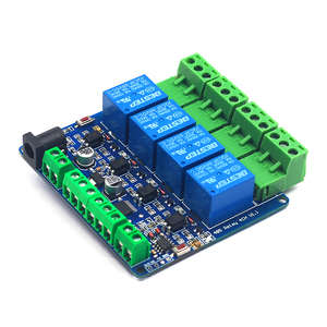 Modbus RTU 4ウェイリレー出力5V 12V 4チャンネルスイッチ入力485通信TTLピンヘッダー通信 - Product Image 5