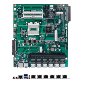 SHINEMANインテルHaswell Core I3 I5 I7 CPU 6 LAN 1GbEネットワークルーターROS PfSenseファイアウォールマザーボード - Product Image 1