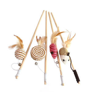 Interactive Cat Teaser Wand String Toy Pet Accessories Educational Colorful <strong>Safe</strong> With <strong>Catnip</strong> Fish Made in China for Indoor Cats - Product Image 1