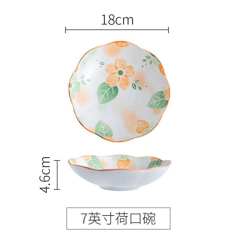 7-inch zhiqiu lotus mouth plate
