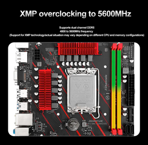 ATX Gaming <strong>Computer</strong> Motherboard H610 LGA1700 Supports <strong>Intel</strong> Core I3/i5/i7/i9 12th/13th <strong>Processor</strong> DDR5 Memory RAM for Desktop - Product Image 3