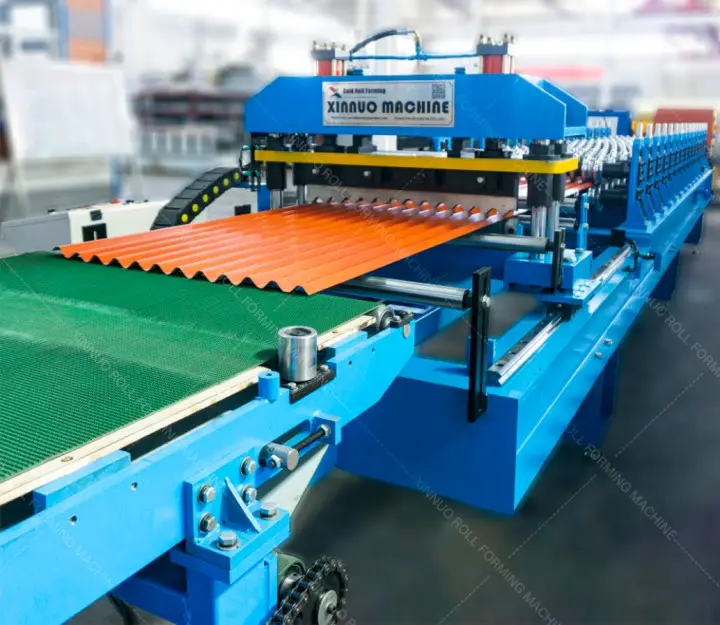 Construction Materials Zinc Color Coated Corrugated Metal Roofing Sheet Tile making machine
