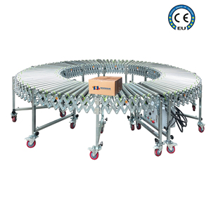 Trasportatore a rulli a fisarmonica elettrico flessibile espandibile trasportatore - Product Image 2