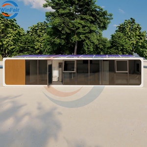 WinFair Living Complete Container Luxury Apple Cabin Casa pré-fabricada alimentada por energia solar na Namíbia para um jardim com banheiro e chuveiro - Product Image 2