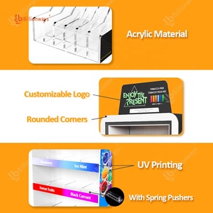 Tùy chỉnh 3 lớp spitless Miệng Pouch hiển thị đứng Velo snus Acrylic <span class=keywords><strong>Rack</strong></span> hiển thị cho khói cửa hàng hiển thị - Product Image 4