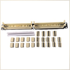 Precio competitivo 1U Voice Phone Patch Panel 100 pares 110 tipo de tarjeta de bloque de distribución para rack de red de 19 pulgadas - Product Image 2